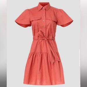 Derek lam size 38 or us 2 flutter sleeve shirt dress